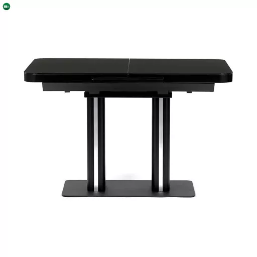 Bővíthető Étkezőasztal 120–160×80 cm, MDF, Fekete. HT-D1926 BK