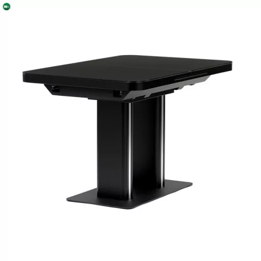 Bővíthető Étkezőasztal 120–160×80 cm, MDF, Fekete. HT-D1926 BK