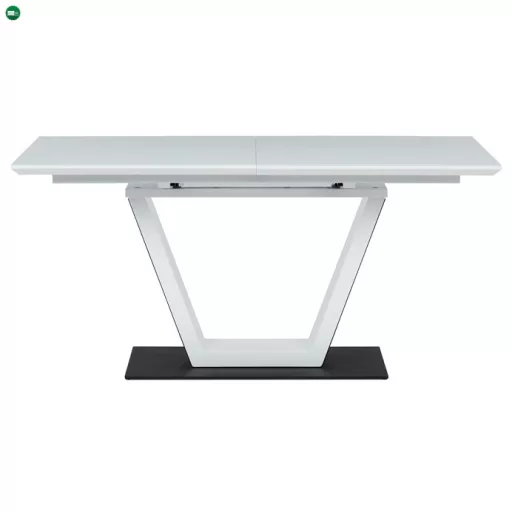 Bővíthető Étkezőasztal 160–210×90 cm, MDF, Fehér. HT-D1931 WT