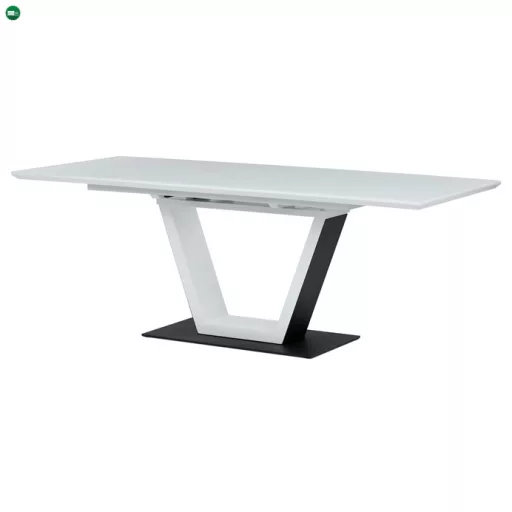 Bővíthető Étkezőasztal 160–210×90 cm, MDF, Fehér. HT-D1931 WT