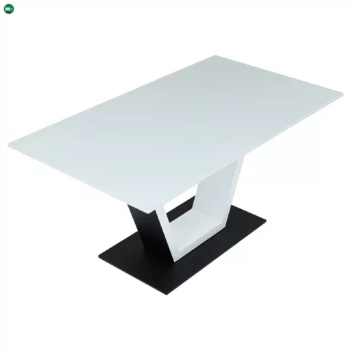 Bővíthető Étkezőasztal 160–210×90 cm, MDF, Fehér. HT-D1931 WT
