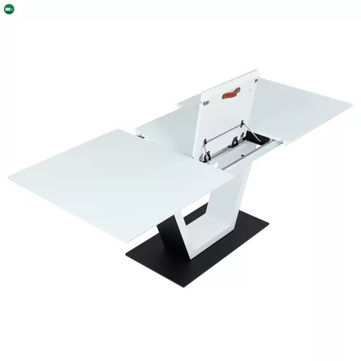 Bővíthető Étkezőasztal 160–210×90 cm, MDF, Fehér. HT-D1931 WT