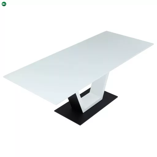 Bővíthető Étkezőasztal 160–210×90 cm, MDF, Fehér. HT-D1931 WT