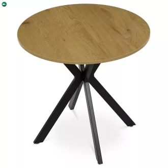   Kör alakú Étkezőasztal 80×80 cm, MDF, Vad Tölgy. HT-F4108 OAK