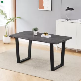   Étkezőasztal 140×80 cm, MDF, Szürke Tölgy. HT-F4214 GREY