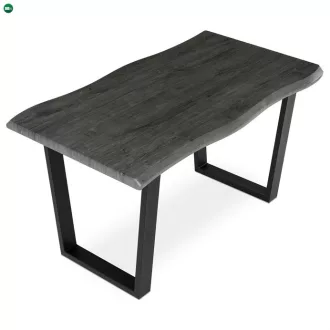   Étkezőasztal 140×80 cm, MDF, Szürke Tölgy. HT-F4214 GREY