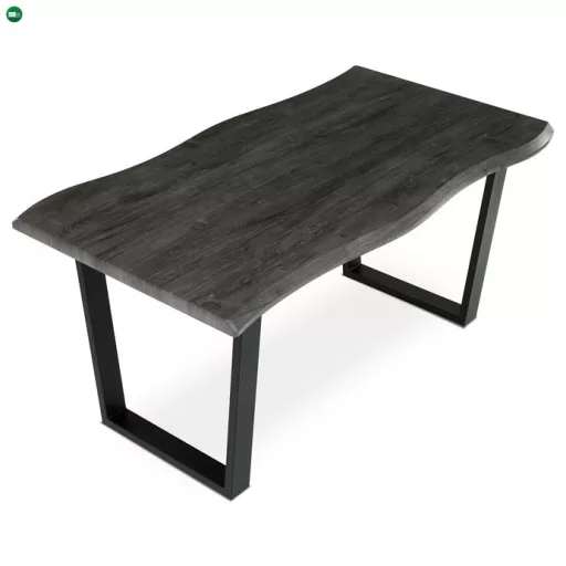 Étkezőasztal 160×90 cm, MDF, Szürke Tölgy. HT-F4216 GREY