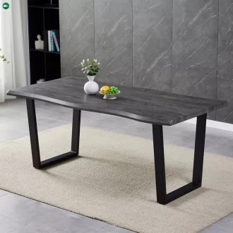   Étkezőasztal 180×90 cm, MDF, Szürke Tölgy. HT-F4218 GREY