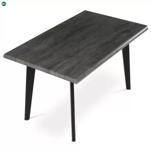 Étkezőasztal 130×80 cm, MDF, Szürke Tölgy. HT-F4413 GREY