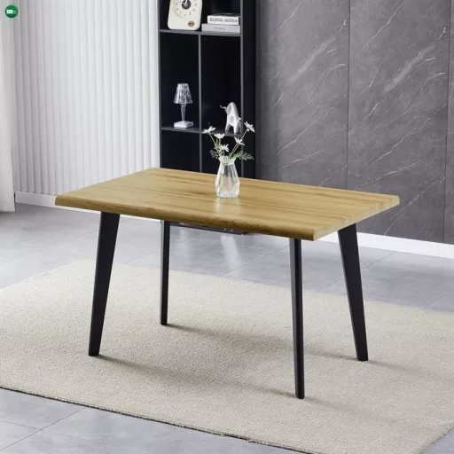 Étkezőasztal 130×80 cm, MDF, Vad Tölgy. HT-F4413 OAK