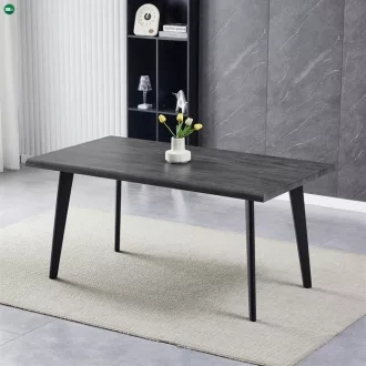   Étkezőasztal 160×90 cm, MDF, Szürke Tölgy. HT-F4416 GREY