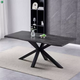   Étkezőasztal 180×90 cm, MDF, Szürke Tölgy. HT-F4618 GREY