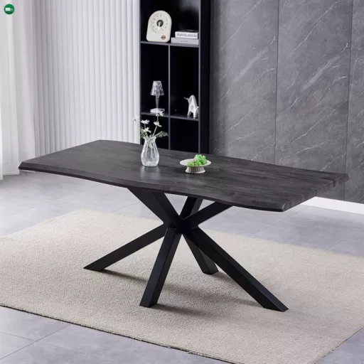 Étkezőasztal 180×90 cm, MDF, Szürke Tölgy. HT-F4618 GREY