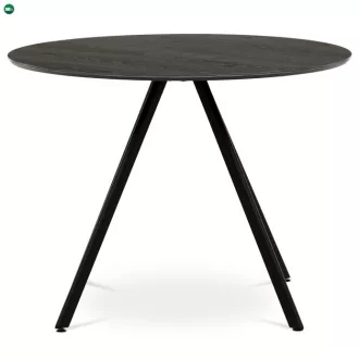   Kerek étkezőasztal 100x100cm, laminált, szürke tölgy, HT-R5010 GREY