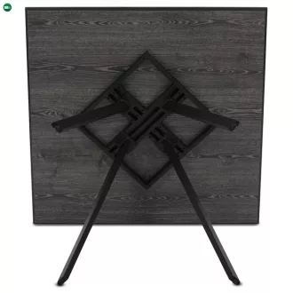   Étkezőasztal 90x90cm, Szürke Tölgy Színben, HT-R5190 Grey