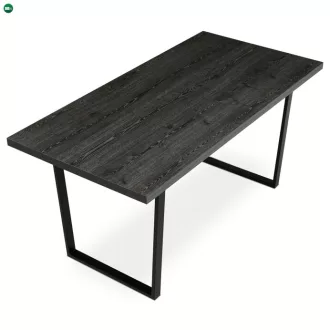   Étkezőasztal 160x80cm, Szürke Tölgy Színben, HT-R5216 Grey