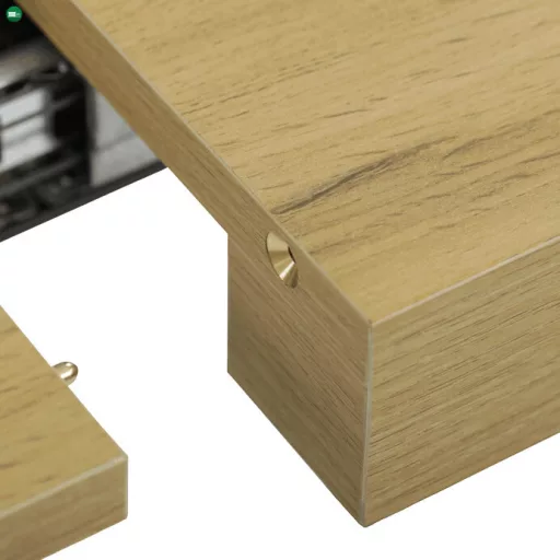 Bővíthető Étkezőasztal 160–240×90 cm, Laminált Tölgy. HT-R5624 OAK