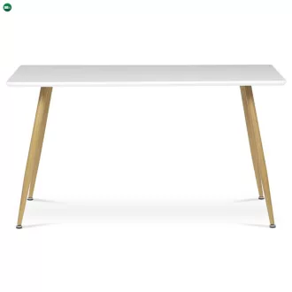 Étkezőasztal 140×80 cm, MDF, Fehér. HT-W1214 WT