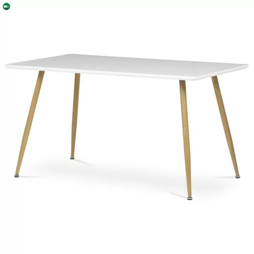 Étkezőasztal 140×80 cm, MDF, Fehér. HT-W1214 WT