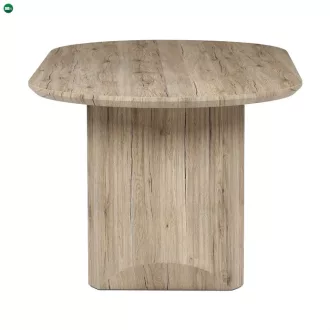   Étkezőasztal 200×100 cm, MDF, San Remo Tölgy. HT-W1578 SRE