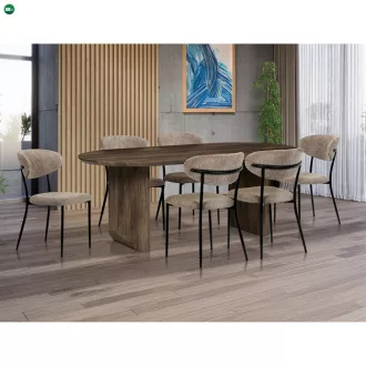 Dió MDF Étkezőasztal 200×100 cm. HT-W1578 WAL