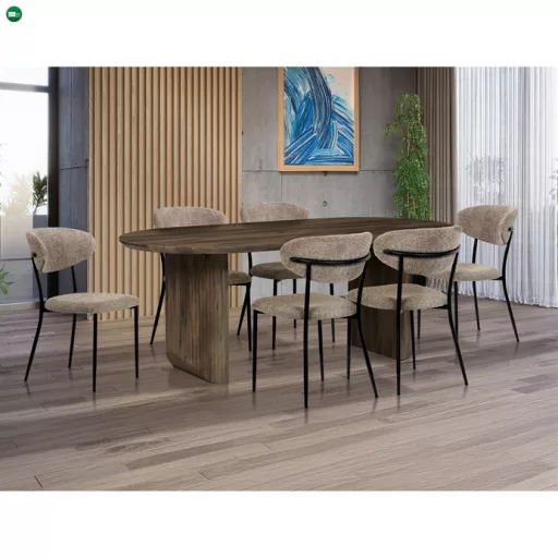 Dió MDF Étkezőasztal 200×100 cm. HT-W1578 WAL