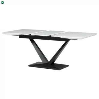   Bővíthető Étkezőasztal 140–180×85 cm, MDF, Fehér. HT-W1630 WT