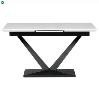   Bővíthető Étkezőasztal 140–180×85 cm, MDF, Fehér. HT-W1630 WT