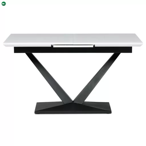 Bővíthető Étkezőasztal 140–180×85 cm, MDF, Fehér. HT-W1630 WT