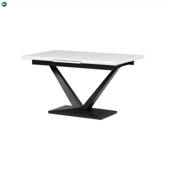   Bővíthető Étkezőasztal 140–180×85 cm, MDF, Fehér. HT-W1630 WT