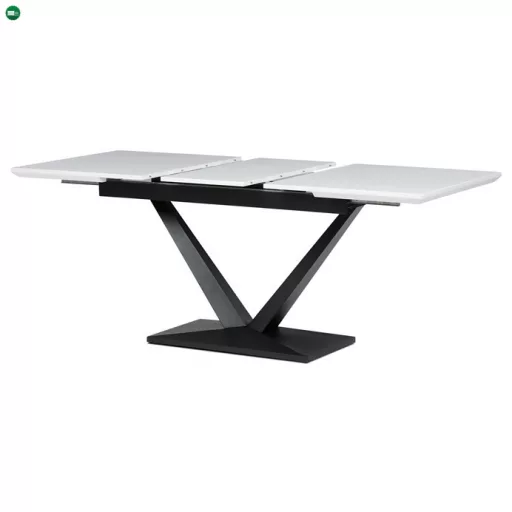 Bővíthető Étkezőasztal 140–180×85 cm, MDF, Fehér. HT-W1630 WT