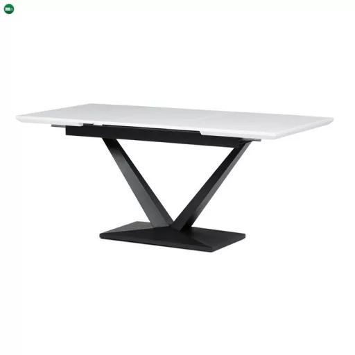 Bővíthető Étkezőasztal 140–180×85 cm, MDF, Fehér. HT-W1630 WT