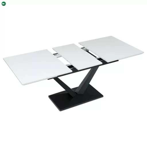Bővíthető Étkezőasztal 140–180×85 cm, MDF, Fehér. HT-W1630 WT