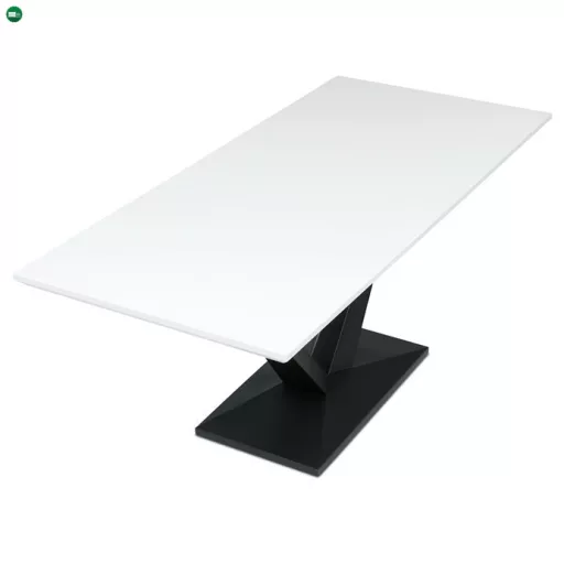 Bővíthető Étkezőasztal 140–180×85 cm, MDF, Fehér. HT-W1630 WT