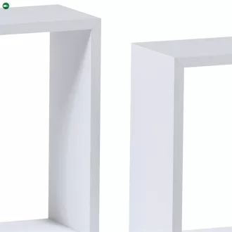 Fali polc fehér színben, mdf, P-008 WT2