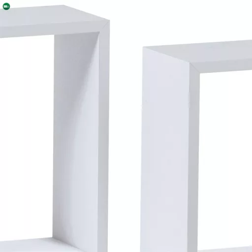 Fali polc fehér színben, mdf, P-008 WT2
