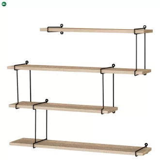 Modern Falipolc Tölgy Színben. Méret: 80 cm. P-065