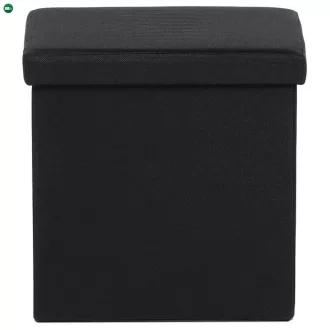 Fekete Szövet Tárolós Puff. TAB-461 BK2