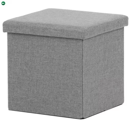Tárolós Puff, Szürke Szövet. TAB-461 GREY2