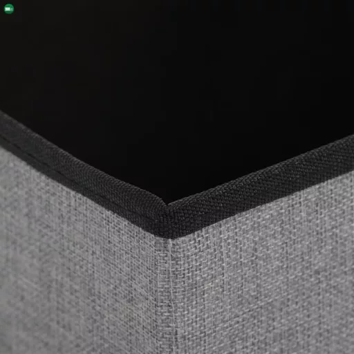Tárolós Puff, Szürke Szövet. TAB-461 GREY2