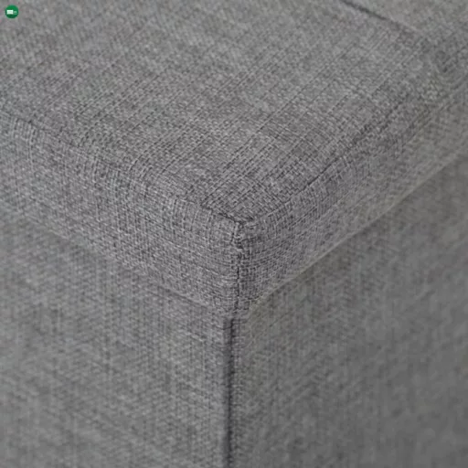 Tárolós Puff, Szürke Durva Szövet. TAB-462 GREY2