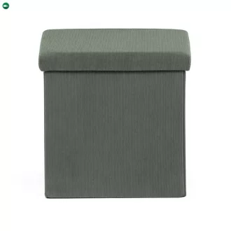 Zöld Kordbársony Tárolós Puff. TAB-471 GRN6