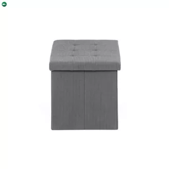 Szürke Kordbársony Tárolós Puff. TAB-472 GREY6