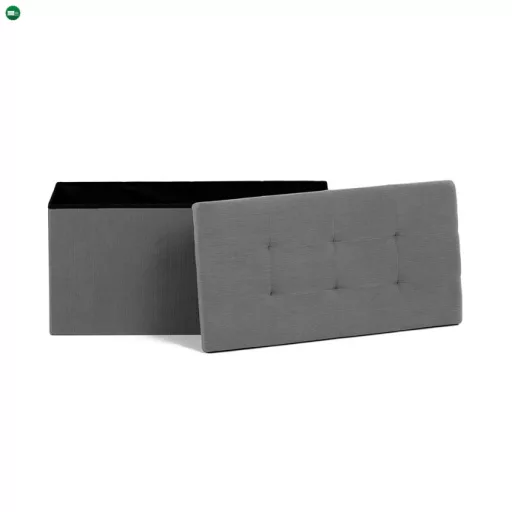 Szürke Kordbársony Tárolós Puff. TAB-472 GREY6