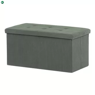 Zöld Kordbársony Tárolós Puff. TAB-472 GRN6