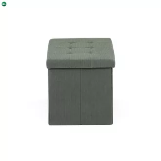 Zöld Kordbársony Tárolós Puff. TAB-472 GRN6