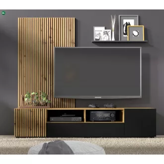   LAMELLÁS FALI PANEL MDF 2 db. 137x23 cm. WOTAN TÖLGY SZÍNBEN AURIS