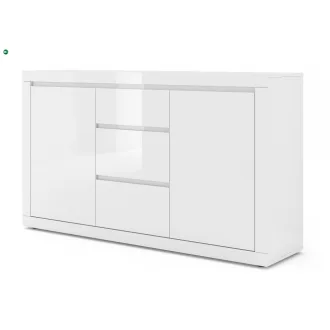 Magasfényű Fehér Komód BELLO BIANCO 3