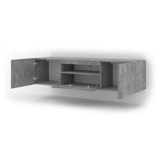 AURA TV Szekrény 150 cm Beton Színben