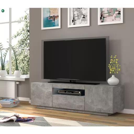 AURA TV Szekrény 150 cm Beton Színben